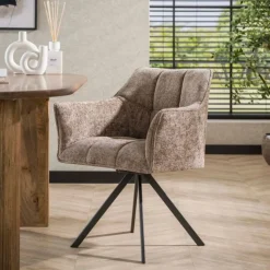 Kalfort Eetkamerstoelen|Kelly Eetkamerstoel hoven Champagne
