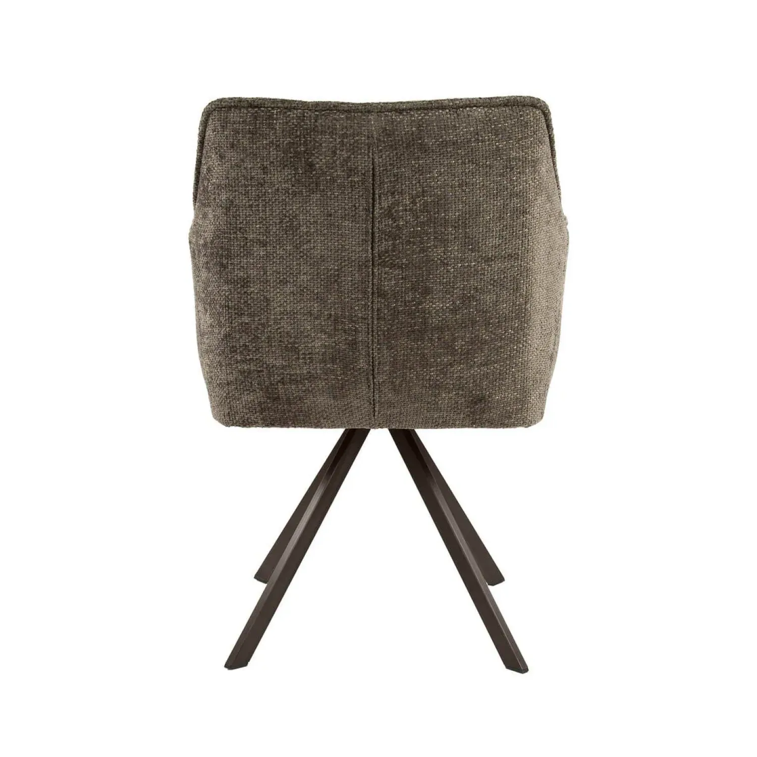 Kalfort Eetkamerstoelen|Kelly Eetkamerstoel Hoven taupe met bruin bronzen poot