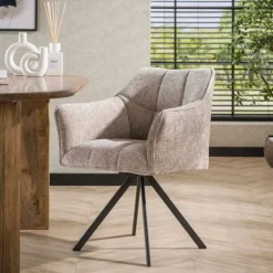 Kalfort Eetkamerstoelen|Kelly Eetkamerstoel hoven Zand