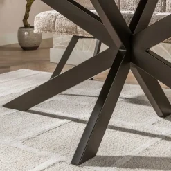 Kalfort Eettafels|Kelvin Eettafel deens ovaal Acaciahout 215cm
