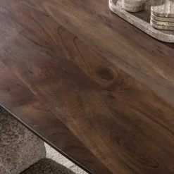 Kalfort Eettafels|Kelvin Eettafel deens ovaal Acaciahout 215cm