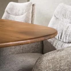 Kalfort Eettafels|Kevin Eettafel deens ovaal Mangohout 215cm