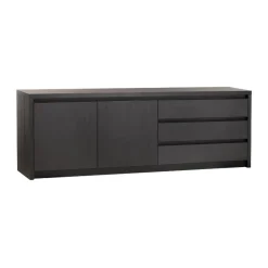 Maison Madera Dressoirs|Industriele Kasten|Kiara Dressoir Groot Zwart 242cm