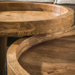 Kalfort Salontafels|Kirsten Salontafel set van 2 Mangohout