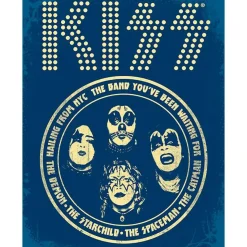 Metal Signs Metalen Borden|Kiss blue - metalen bord