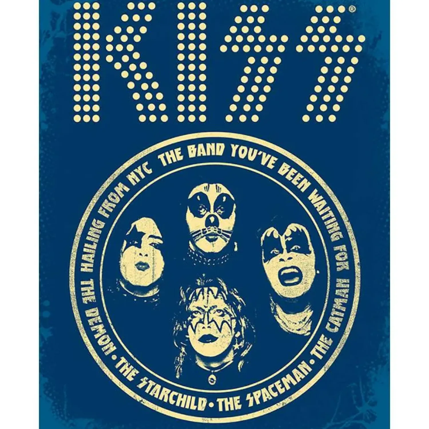 Metal Signs Metalen Borden|Kiss blue - metalen bord