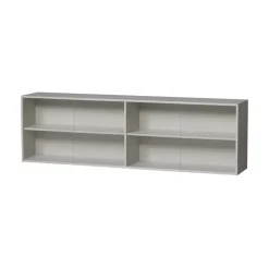 WOOOD Wandkasten|Industriele Kasten|Klink Opzetkast grenen grijs 200cm
