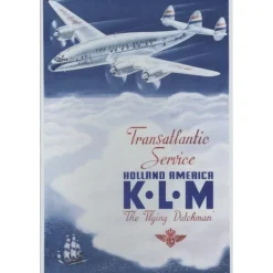 Cavetown Metalen Borden|KLM Holland Amerika - metalen bord
