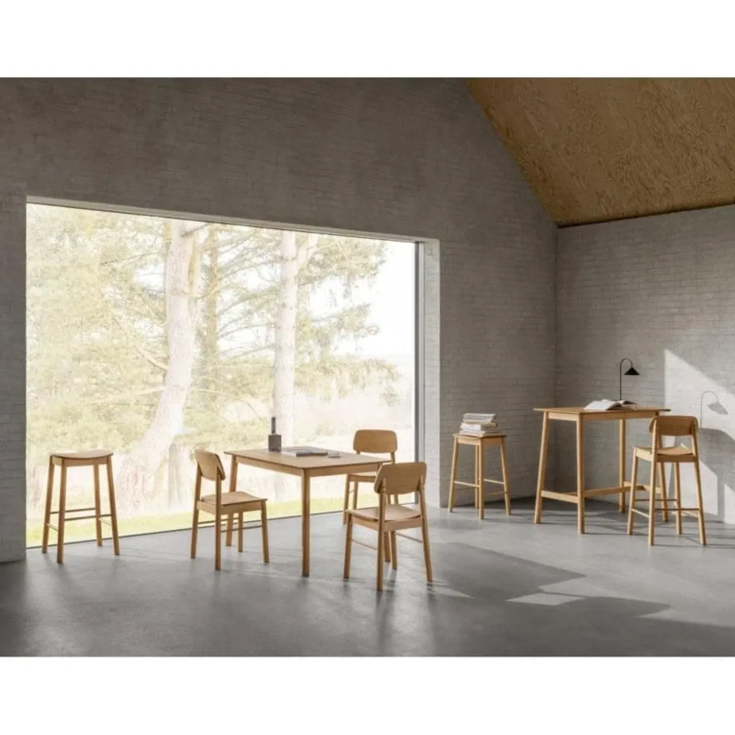 Nordhavn Bartafels|Kora Bartafel Naturel 120cm
