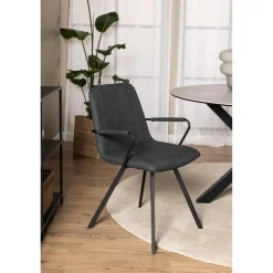 Nordhavn Eetkamerstoelen|Kraman Eetkamerstoel Grijs