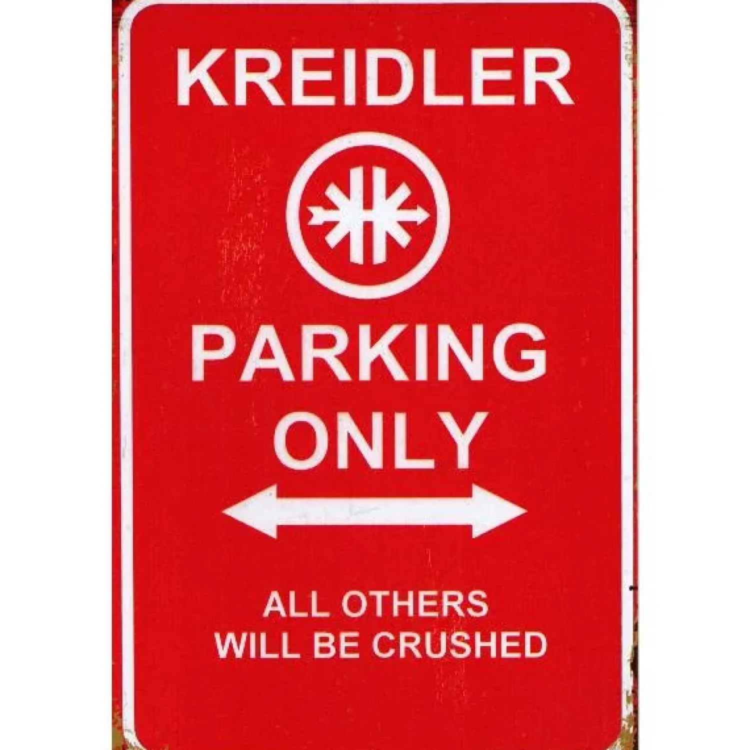 Cavetown Metalen Borden|Kreidler Parking Only - metalen bord