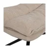 WOOOD Fauteuils|Kube Draaifauteuil met hocker naturel