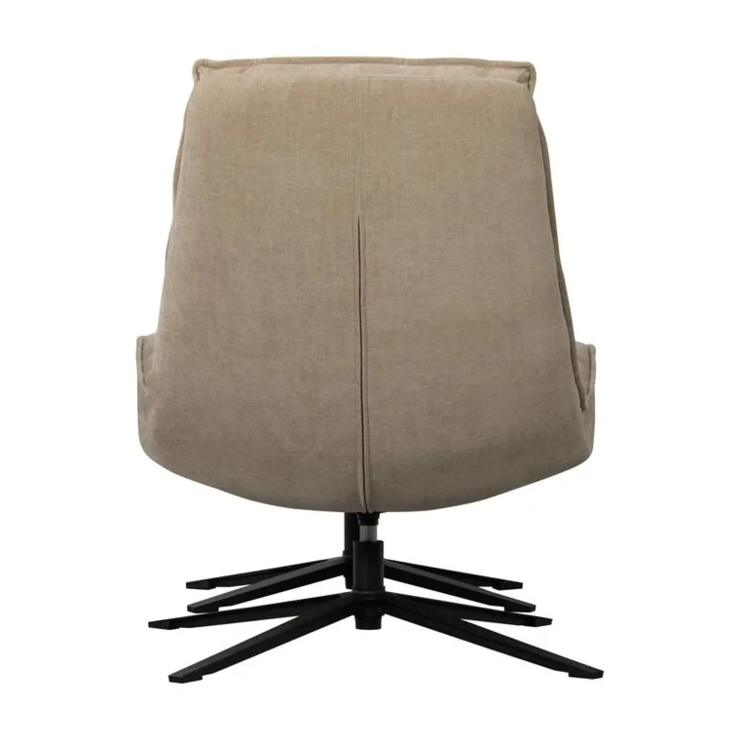 WOOOD Fauteuils|Kube Draaifauteuil met hocker naturel