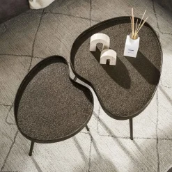 Kalfort Salontafels|Kyra Salontafel set van 2 niervormig Brons