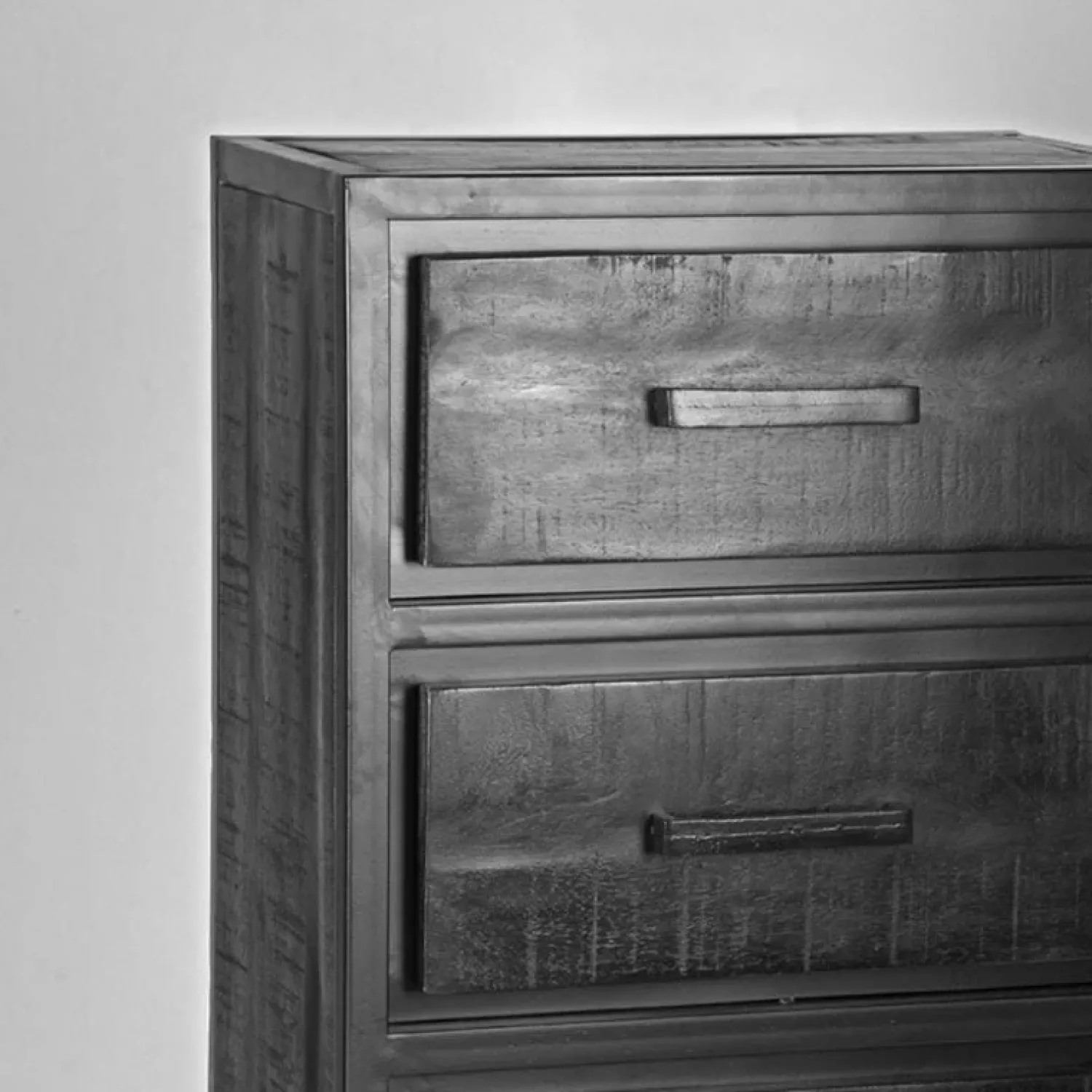 Label51 Wandkasten|Industriele Kasten|Ladekast Chili Zwart Mangohout 50cm