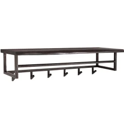 Kalfort Kapstokken|Lanco kapstok industrieel 100cm zwart