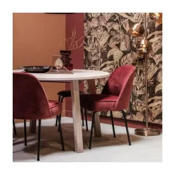 WOOOD Eettafels|Lange Jan Uitschuifbare eettafel rond eiken sydney 120/160/200cm