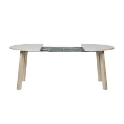 WOOOD Eettafels|Lange Jan Uitschuifbare eettafel rond eiken sydney 120/160/200cm