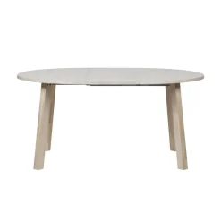 WOOOD Eettafels|Lange Jan Uitschuifbare eettafel rond eiken sydney 120/160/200cm