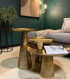 Furndea Salontafels|Bijzettafels|Lavet Salontafel set van 3 Goud