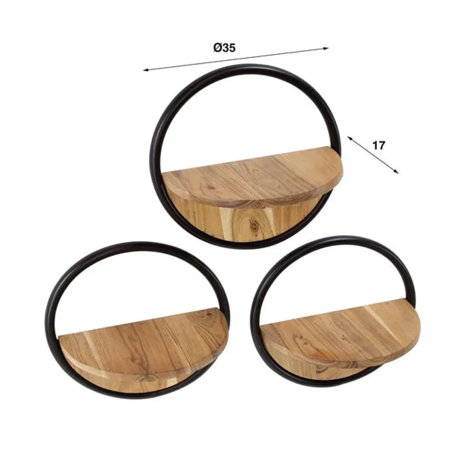 Kalfort Wandplanken|Wandplanken|Lazo Wandplanken set van 3 Acacia Naturel