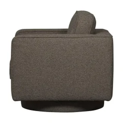 vtwonen Fauteuils|Lazy Draaifauteuil bouclé antraciet