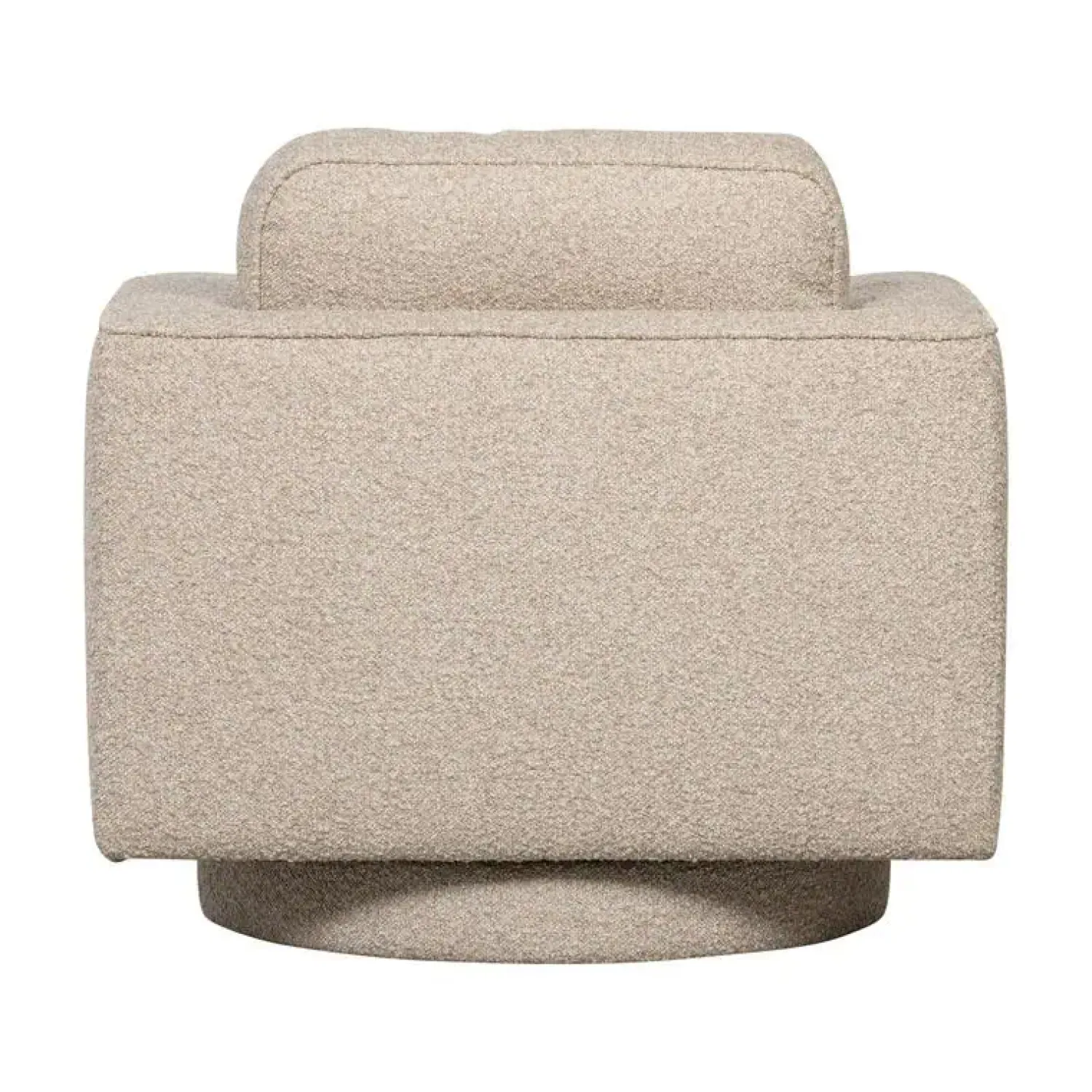 vtwonen Fauteuils|Lazy Draaifauteuil bouclé naturel