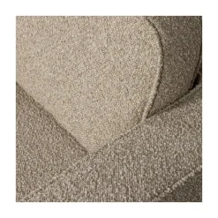 vtwonen Fauteuils|Lazy Draaifauteuil bouclé zand