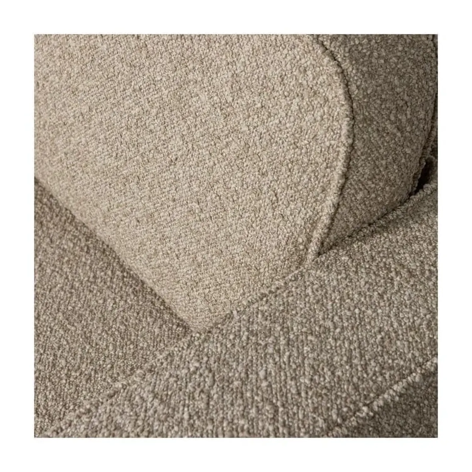 vtwonen Fauteuils|Lazy Draaifauteuil bouclé zand