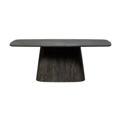 WOOOD Eettafels|Leah Eettafel MDF donkerbruin 200cm