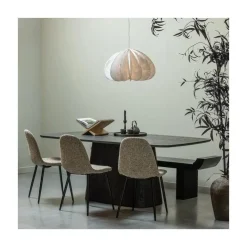 WOOOD Eettafels|Leah Eettafel MDF donkerbruin 200cm