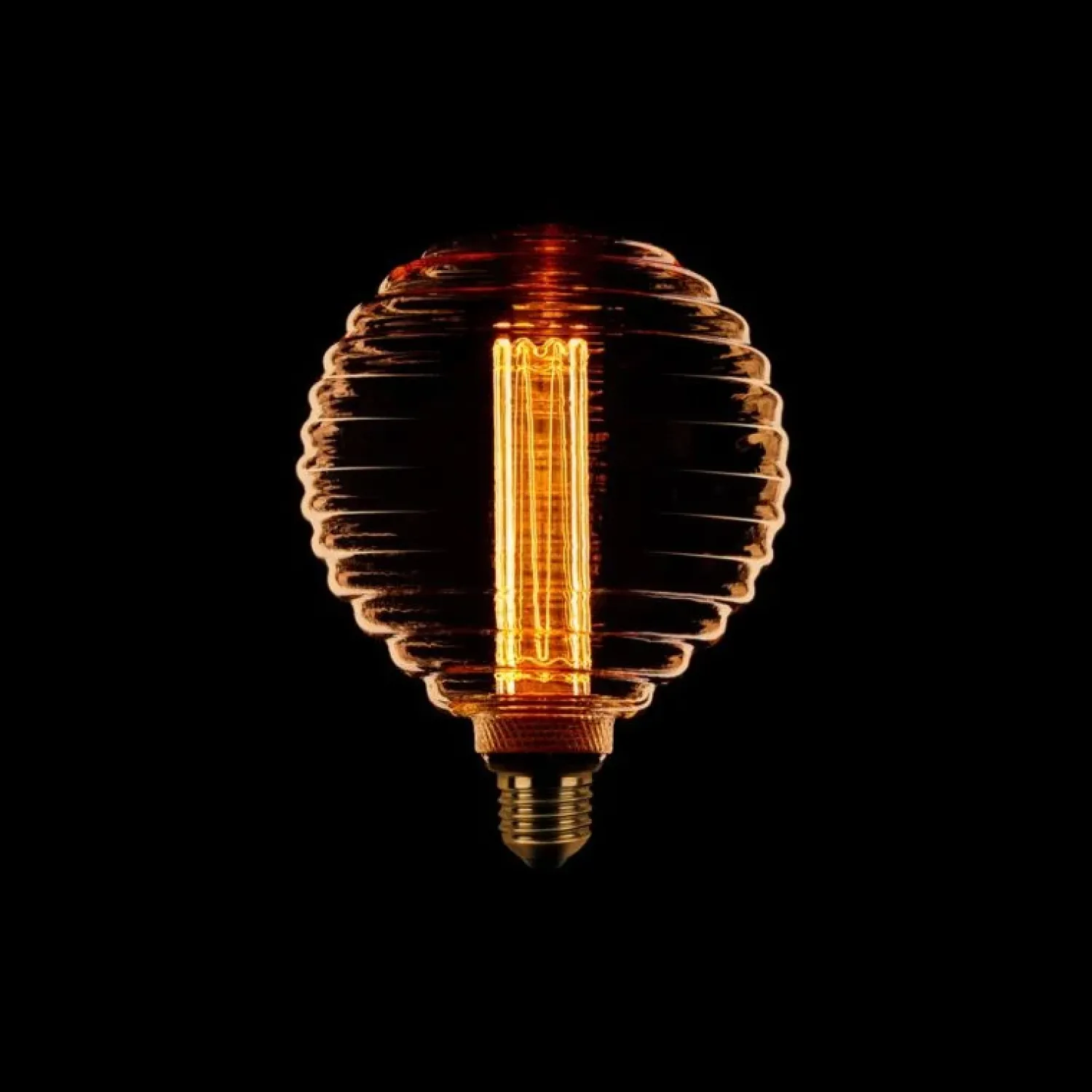 Trading Lighting Led Verlichting En Led Lampen|Led lamp Kooldraad Ribbel 12cm E27 Amber 3 standen