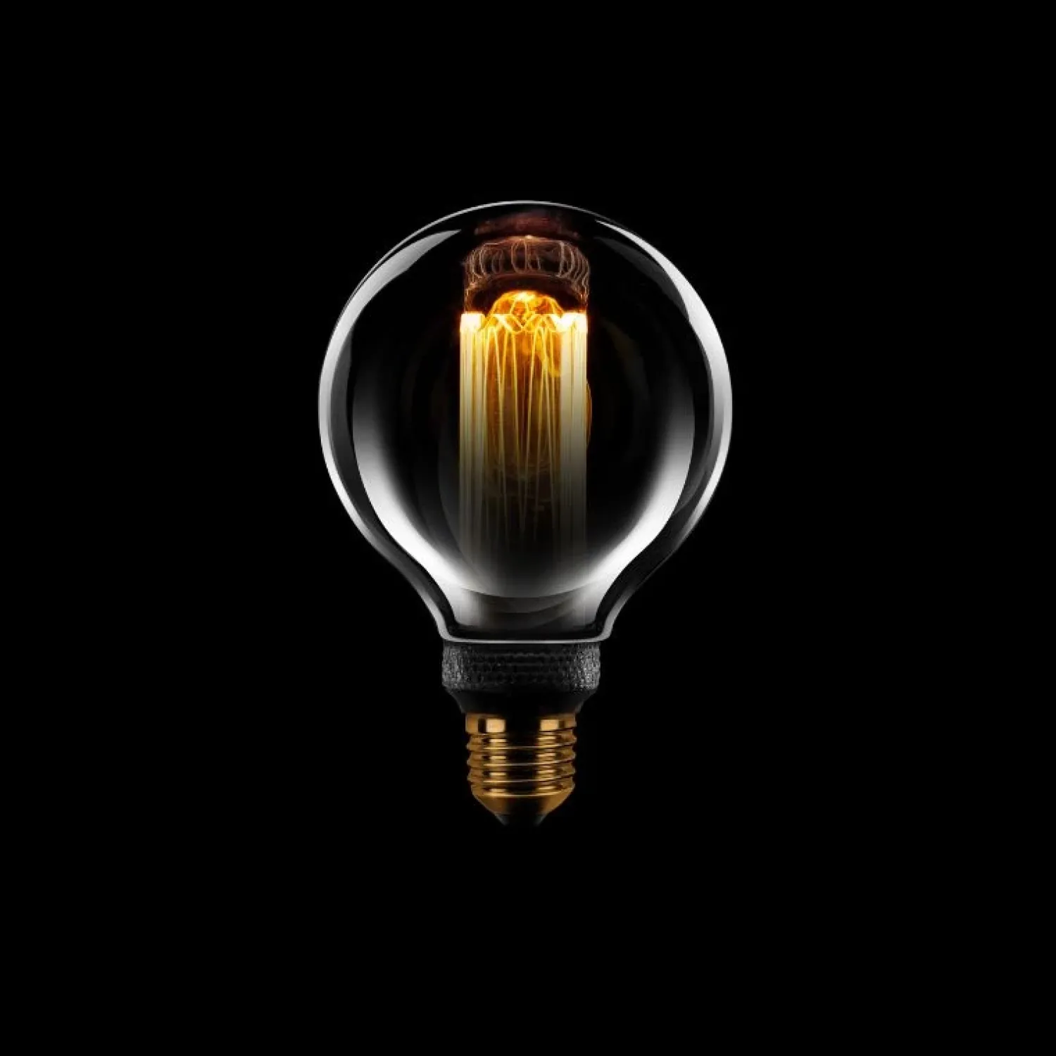 Trading Lighting Led Verlichting En Led Lampen|Led lamp Kooldraad Rond 8cm E27 Half Smoke 3 standen