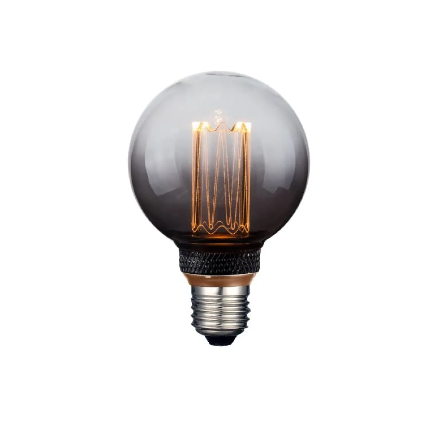 Trading Lighting Led Verlichting En Led Lampen|Led lamp Kooldraad Rond 9,5cm E27 Half Smoke 3 standen