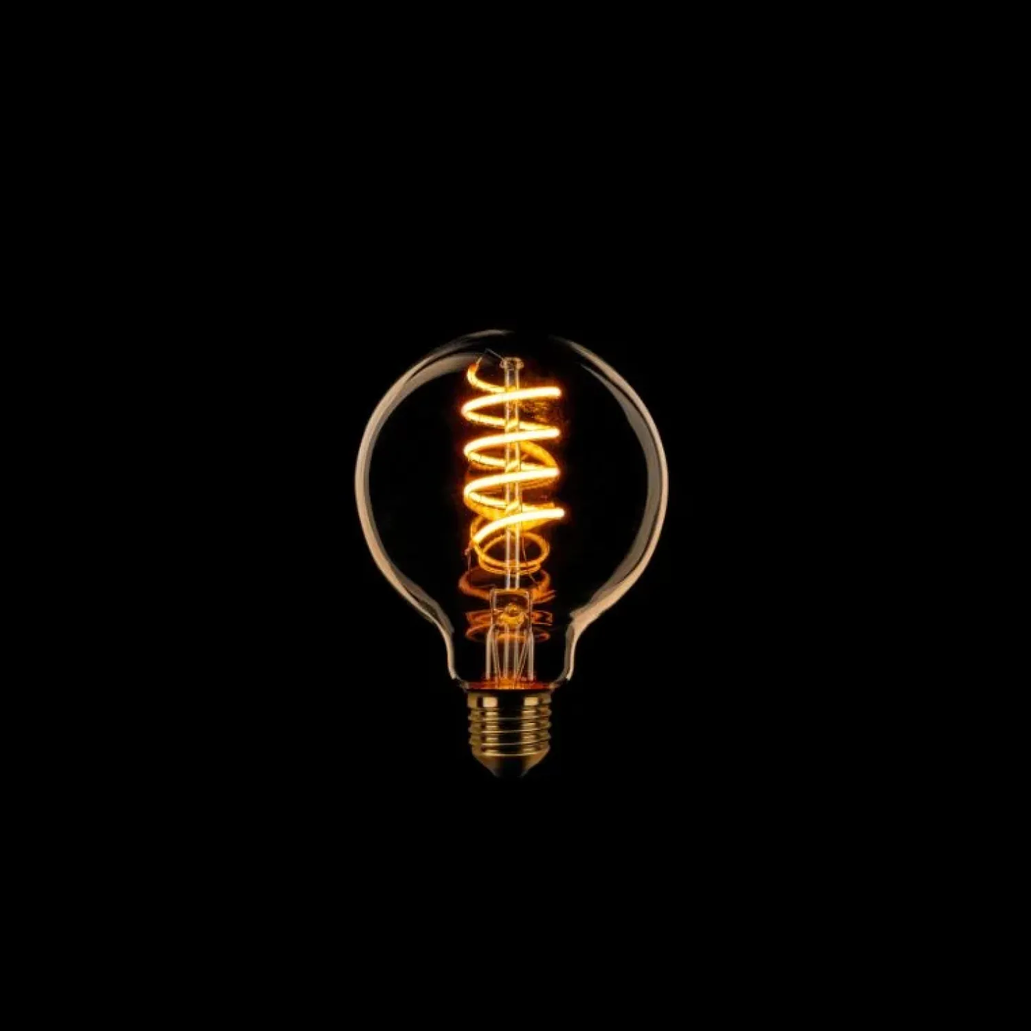 Trading Lighting Led Verlichting En Led Lampen|Led lamp Spiraal Dimtone 3 standen rond E27 8cm Gold