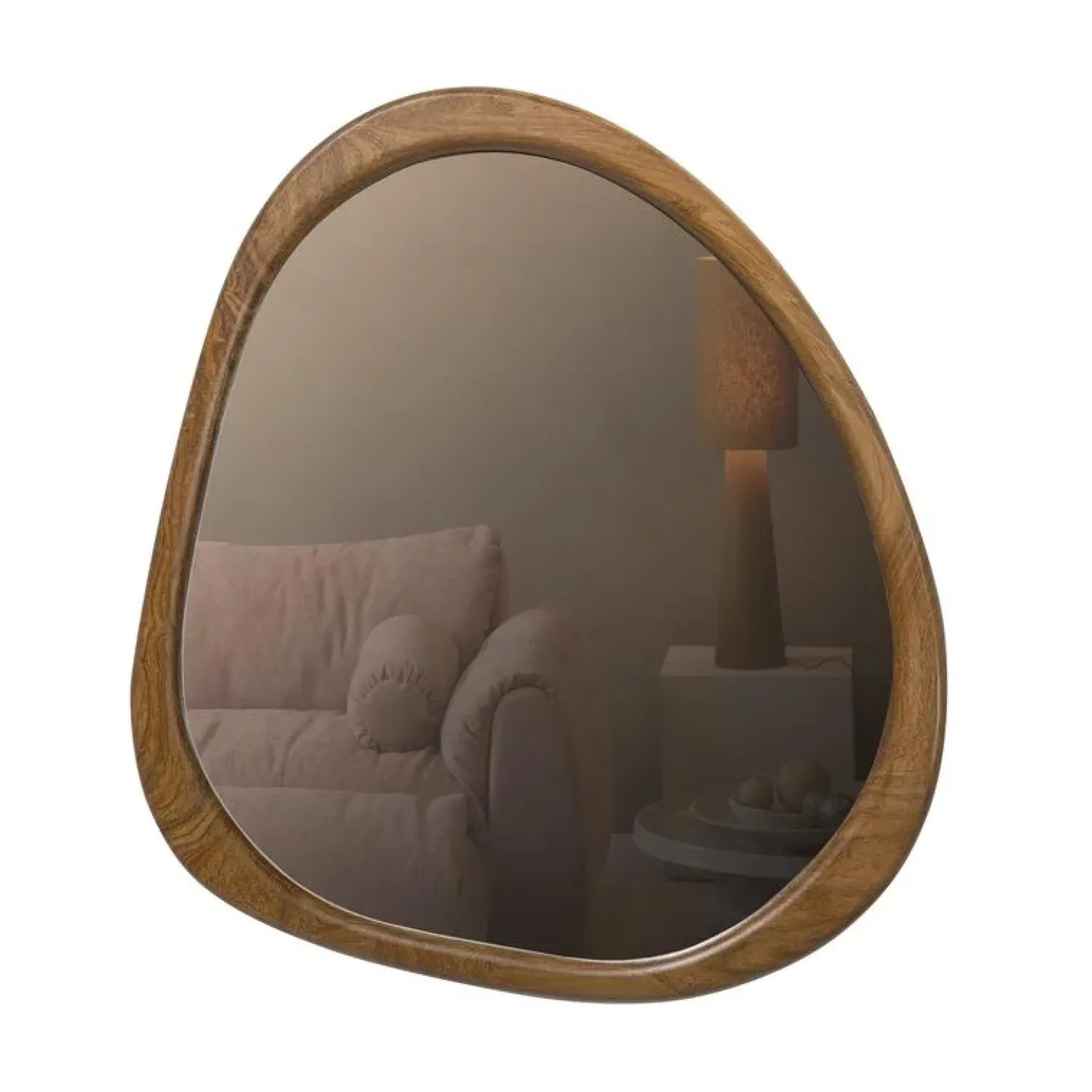 WOOOD Spiegels|Leif Spiegel hout naturel 48x44cm
