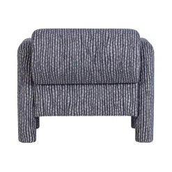 WOOOD Fauteuils|Lenny Fauteuil Dessin Grijsblauw