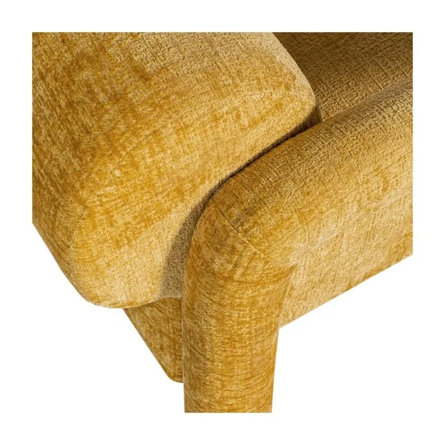WOOOD Fauteuils|Lenny Fauteuil grove textuur goud/geel
