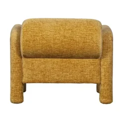 WOOOD Fauteuils|Lenny Fauteuil grove textuur goud/geel