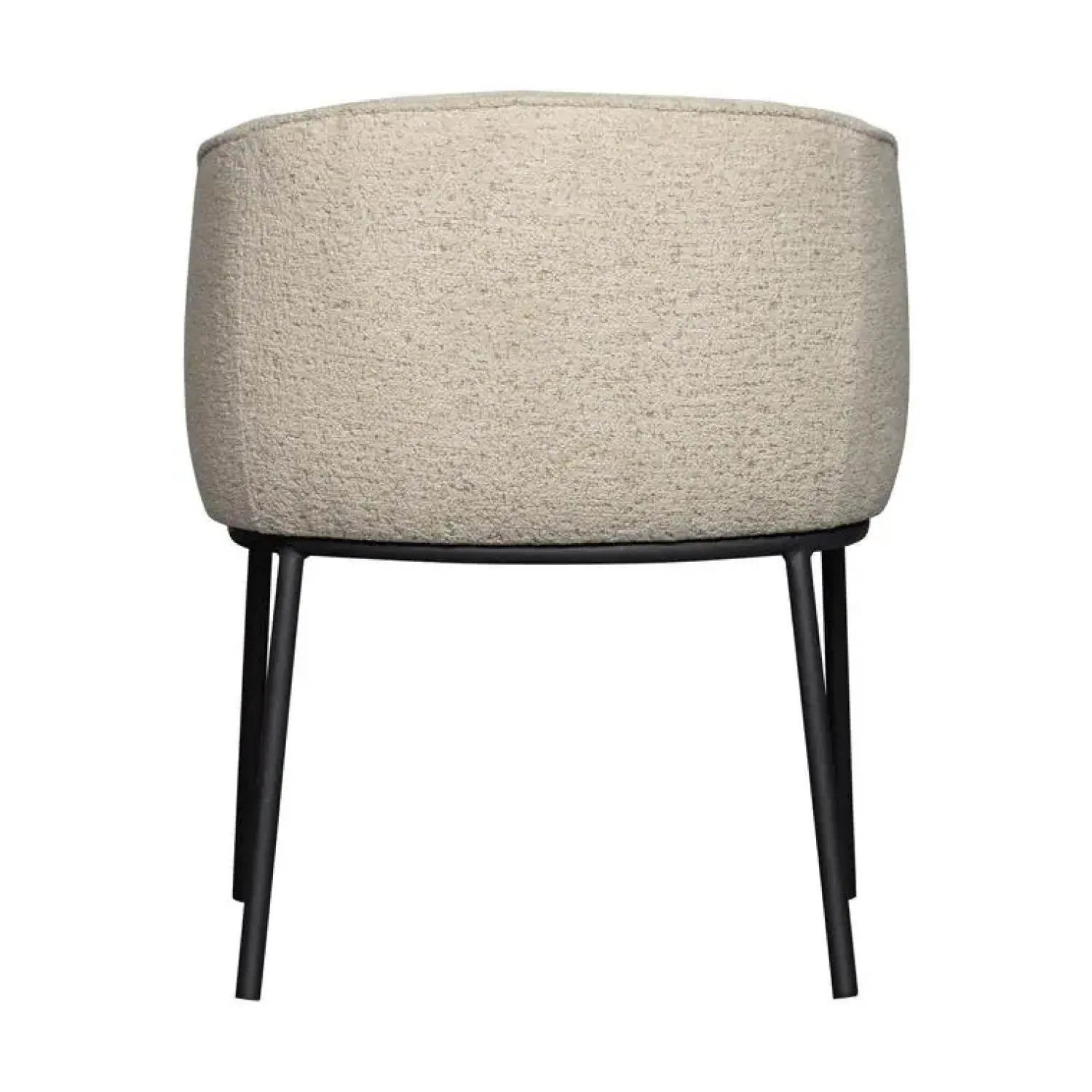 WOOOD Eetkamerstoelen|Leon Eetkamerstoel bouclé naturel melange