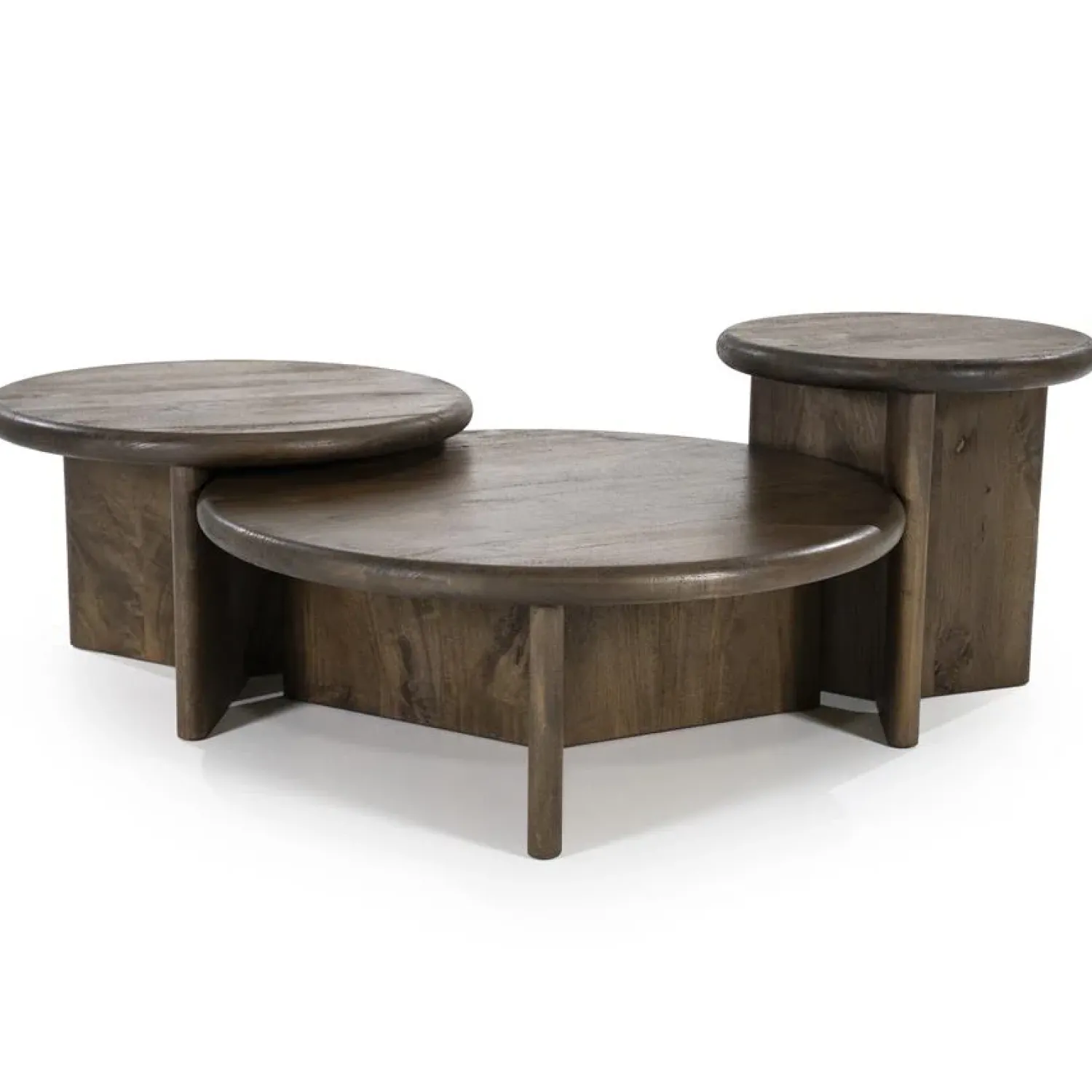 By Boo Salontafels|Leoni Salontafel large Bruin 80cm