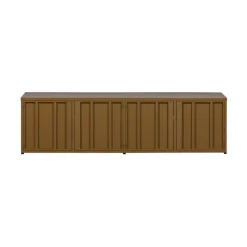 WOOOD Industriele Kasten|Tv Meubels|Level Tv meubel metaal honinggeel 160cm