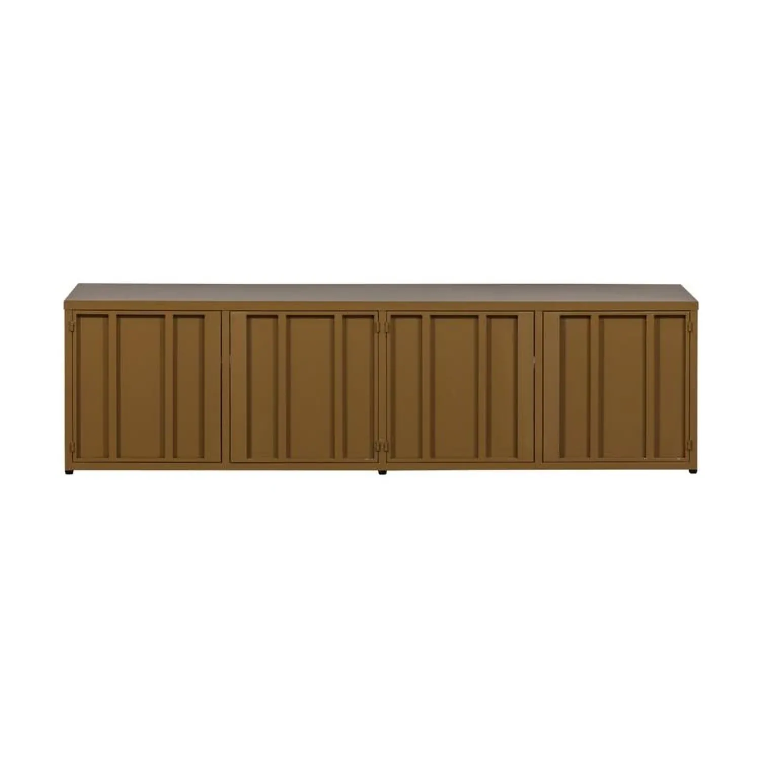 WOOOD Industriele Kasten|Tv Meubels|Level Tv meubel metaal honinggeel 160cm