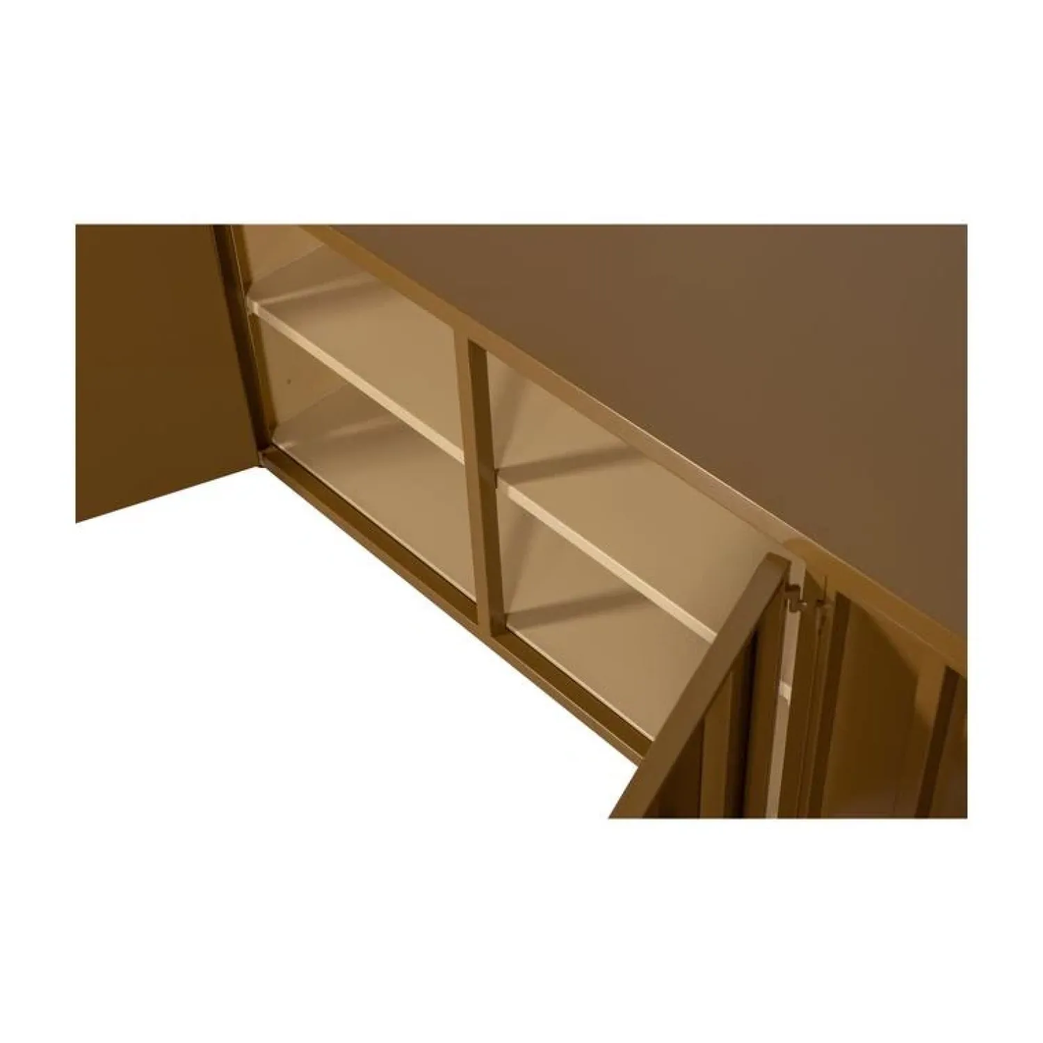 WOOOD Industriele Kasten|Tv Meubels|Level Tv meubel metaal honinggeel 160cm
