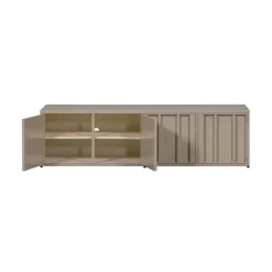 WOOOD Industriele Kasten|Tv Meubels|Level Tv meubel metaal zand 160cm