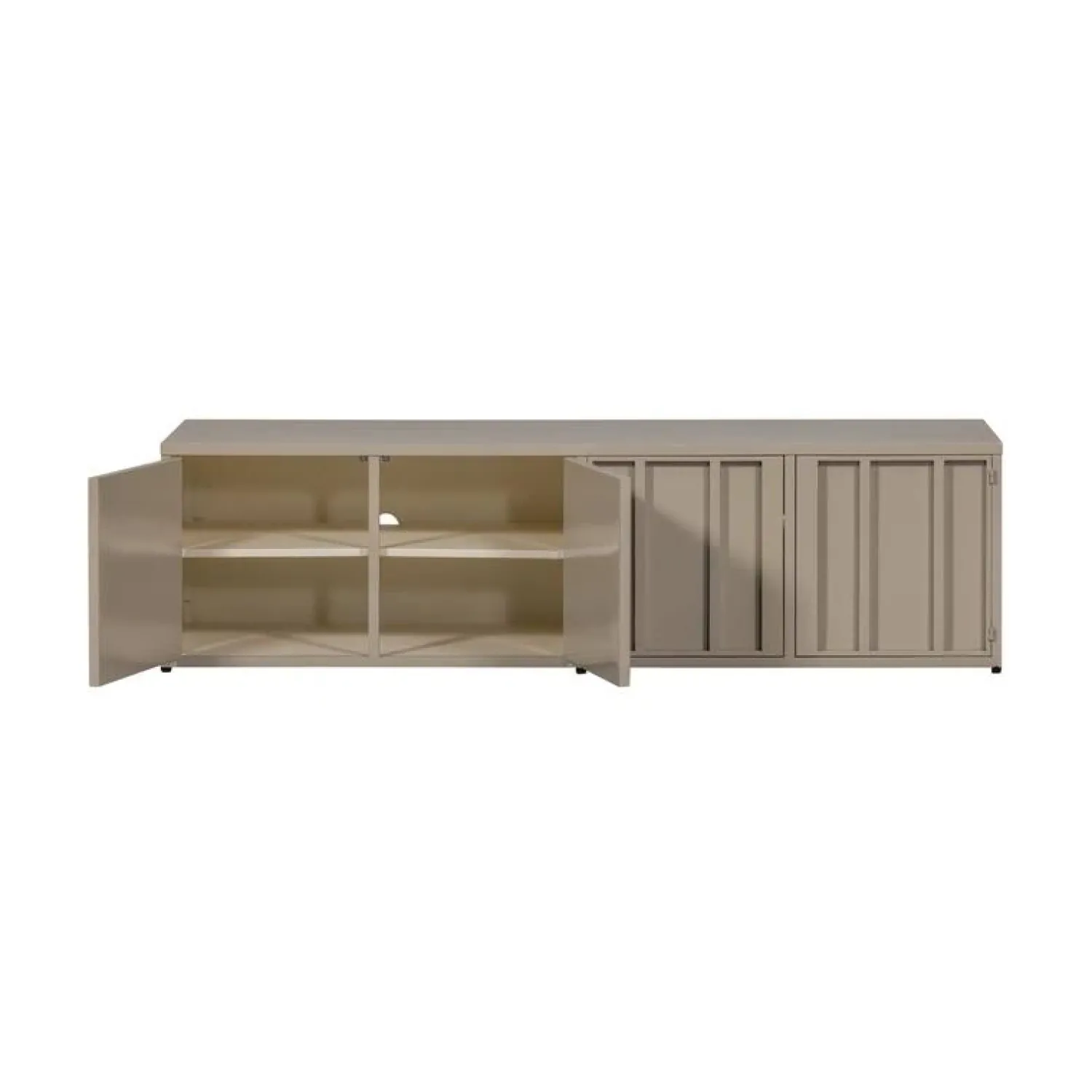 WOOOD Industriele Kasten|Tv Meubels|Level Tv meubel metaal zand 160cm