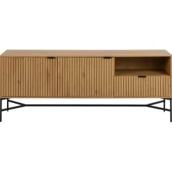 Nordhavn Dressoirs|Industriele Kasten|Lexora Dressoir Eiken lichtbruin 180cm