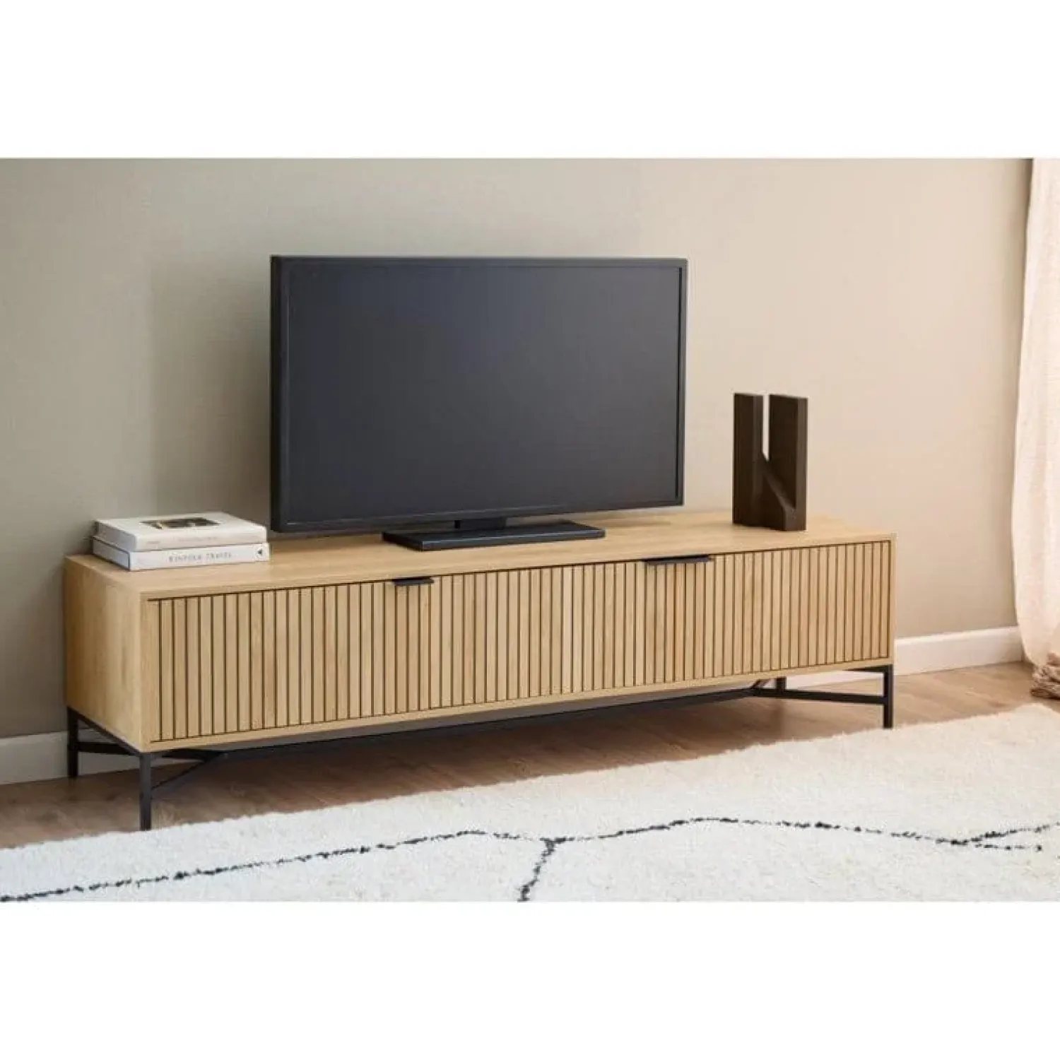 Nordhavn Industriele Kasten|Tv Meubels|Lexora Tv meubel licht Eiken 176cm