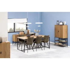 Nordhavn Wandkasten|Industriele Kasten|Lexora Wandkast Eiken lichtbruin 80cm