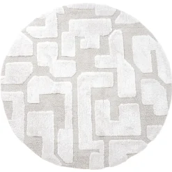 Decor 88 Vloerkleden|Liana vloerkleed Crème Rond 160x160cm